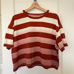 Madewell Dip-Dye Oversized Striped Tee